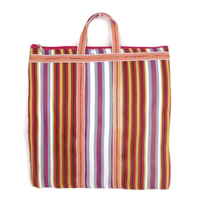 Multicolor Indian striped simple bag