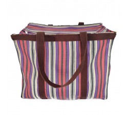 Sac cabas ou sac de rangement moyen format prune et violet