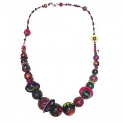 Jewelleries Mid-short necklace plum - Winter nights Babachic by Moodywood